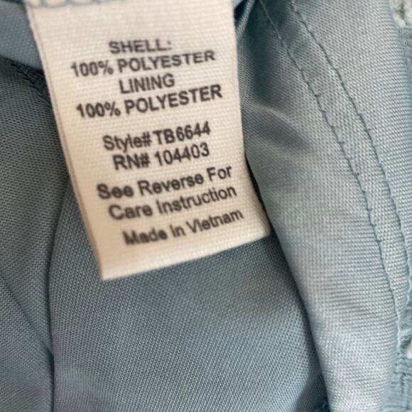 Sweet Wanderer aqua green Sleeveless Mini Dress women sz L - Picture 8 of 9